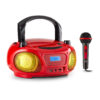 Auna Roadie Sing CD Boombox FM rádio Světelná show CD přehrávač Mikrofon Auna www.eLovci.cz