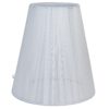 Bavlněné průsvitné stínidlo v bílé barvě - Ø 14*15 cm / E14 Clayre & Eef Clayre & Eef www.eLovci.cz