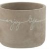 Betonový obal na květináč Enjoy Life S - Ø 12,5*10 cm J-Line by Jolipa J-Line by Jolipa www.eLovci.cz