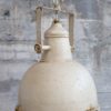 Béžové antik kovové závěsné světlo Factory Lamp - Ø24*36cm Chic Antique Chic Antique www.eLovci.cz