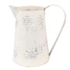 Béžový antik dekorační plechový džbán Fun Antique  - 22*14*21 cm Clayre & Eef Clayre & Eef www.eLovci.cz