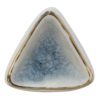 Bílo-modrá antik úchytka s popraskáním ve tvaru trojúhelníku Azue - 5*5*7 cm Clayre & Eef Clayre & Eef www.eLovci.cz