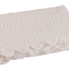 Bílý bavlněný krajkový ubrus Lace white - 200*135cm J-Line by Jolipa J-Line by Jolipa www.eLovci.cz