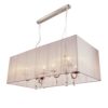 Bílý obélníkový lustr Merel - Ø 100*47*34  cm Collectione Collectione www.eLovci.cz