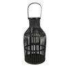 Černá dřevěná lucerna s uchem - Ø 23*39 cm Clayre & Eef Clayre & Eef www.eLovci.cz