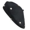 Černý baret s perličkami - 28 cm Clayre & Eef Clayre & Eef www.eLovci.cz