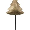 Dekorace zlatý antik kovový stromek na dřevěném podstavci - 10*8*28cm Mars & More Mars & More www.eLovci.cz