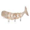 Dřevěný věšák velryba Beach - 58*5*27 cm Clayre & Eef Clayre & Eef www.eLovci.cz