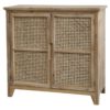 Hnědá antik dřevěná komoda s ratanovým výpletem French wicker - 80*35*75cm Chic Antique Chic Antique www.eLovci.cz