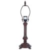 Hnědá zdobená noha k lampě Leesa -  Ø 16*47 cm Clayre & Eef Clayre & Eef www.eLovci.cz