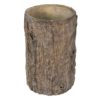 Hnědo - šedý cementový květináč v dekoru kůry stromu Bark - Ø 14*23 cm Clayre & Eef Clayre & Eef www.eLovci.cz