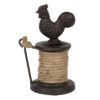 Hnědý kovový držák provázku Kohout - 9*7*13 cm Clayre & Eef Clayre & Eef www.eLovci.cz