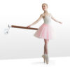 KLARFIT Barre Mur, baletní tyč, 100 cm, žerď 38 mm Ø, nástěnná montáž,bílá KLARFIT www.eLovci.cz