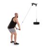 KLARFIT Hangman, kladka, stropní instalace, 2m kabel, tricepsová tyč, černá barva KLARFIT www.eLovci.cz