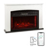 Klarstein Lucerne Smart, elektrický krb, 1000/2000 W, LED, 18–27 °C, týdenní časovač, bílý Klarstein www.eLovci.cz