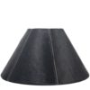 Kónické černé stínidlo lampy z hovězí kůže - Ø 39*Ø 16*23cm / E27 Mars & More Mars & More www.eLovci.cz