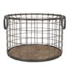 Kovový retro koš - Ø 40*25 cm Clayre & Eef Clayre & Eef www.eLovci.cz