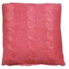 Malinovo růžový pletený polštář Lodge Raspberry - 60*60cm Colmore by Diga Colmore by Diga www.eLovci.cz