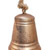 Měděný antik plechový zvonek s patinou  - Ø 7*8cm Sommerfield Sommerfield www.eLovci.cz