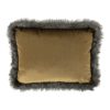 Měděný sametový polštář lemovaný kožešinou Copp - 45*35*10cm Mars & More Mars & More www.eLovci.cz