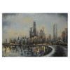 Nástěnný kovový obraz Skyline - 120*80*4 cm Clayre & Eef Clayre & Eef www.eLovci.cz