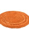 Oranžové pletené prostírání / podtácek - 38*38*1 cm J-Line by Jolipa J-Line by Jolipa www.eLovci.cz