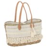 Plážová pletená taška se zdobnou krajkou Beach Bag Lace M - 42*22*27cm J-Line by Jolipa J-Line by Jolipa www.eLovci.cz
