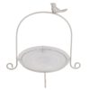 Podnos se skleněným talířem a ptáčkem - 26*24*25 cm Clayre & Eef Clayre & Eef www.eLovci.cz