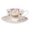 Porcelánový šálek s podšálkem Roses garden - 0,2L Clayre & Eef Clayre & Eef www.eLovci.cz