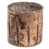 Růžovo-zlatý skleněný svícen na čajové svíčky - Ø 9*9 cm Clayre & Eef Clayre & Eef www.eLovci.cz