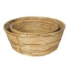 Sada 2 ks ratanová mísa/ koš - Ø 47*19 cm / Ø 37*15 cm Clayre & Eef Clayre & Eef www.eLovci.cz
