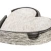 Sada 4ks kožených podtácků ve tvaru srdce Heart grey - 13*13*3 cm Mars & More Mars & More www.eLovci.cz