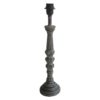 Šedá dřevěná noha k lampě Philippe - Ø12*51 cm E27 Clayre & Eef Clayre & Eef www.eLovci.cz
