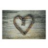 Šedá podlahová rohožka srdce z větviček Heart Twig - 75*50*1cm Mars & More Mars & More www.eLovci.cz