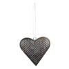 Šedé antik závěsné kovové srdce Herli - 17*3*16 cm Clayre & Eef Clayre & Eef www.eLovci.cz