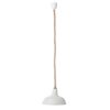 Šedé závěsné světlo na laně - Ø 25*16 cm E27/60W Clayre & Eef Clayre & Eef www.eLovci.cz