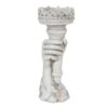 Šedý betonový svícen ruka se svícnem - 13*11*33 cm Clayre & Eef Clayre & Eef www.eLovci.cz