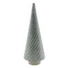 Šedý porcelánový dekorační vánoční stromek M - Ø 10*27 cm Clayre & Eef Clayre & Eef www.eLovci.cz