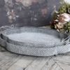 Set 2ks dekorační plechové podnosy s patinou Trao - 53*35*11/ 46*31*10cm Chic Antique Chic Antique www.eLovci.cz