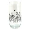 Sklenička na nápoj s květinami Flora And Fauna - Ø 6*14 cm / 280 ml Clayre & Eef Clayre & Eef www.eLovci.cz