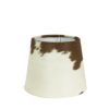 Stínidlo lampy z kravské kůže hnědá/ bílá - Ø 20*17cm Mars & More Mars & More www.eLovci.cz
