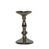 Stříbrný lesklý svícen kulatý - 9*9*17cm Mars & More Mars & More www.eLovci.cz