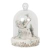 Vánoční dekorace se Santou a saněmi ve skleněné dóze - Ø 13*18 cm Clayre & Eef Clayre & Eef www.eLovci.cz