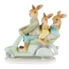 Velikonoční dekorace králičí rodinka na skútru - 17*7*15 cm Clayre & Eef Clayre & Eef www.eLovci.cz