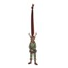 Závěsná dekorace Jelen v zeleném obleku - 6*4*15 cm Clayre & Eef Clayre & Eef www.eLovci.cz