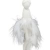 Závěsná ozdoba andílek s bílými peříčky Lilian - 4,5*4*20 cm Exner Exner www.eLovci.cz