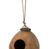 Závěsná ptačí budka kokosový ořech - 14*14*27 cm J-Line by Jolipa J-Line by Jolipa www.eLovci.cz
