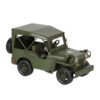 Zelený kovový model džípu - 17*9*10 cm Clayre & Eef Clayre & Eef www.eLovci.cz