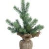 Zelený vánoční stromek v jutě Fleur Fir Tree - 27cm Chic Antique Chic Antique www.eLovci.cz