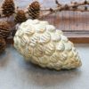 Zlatá antik skleněná ozdoba šiška - Ø 8*15 cm Chic Antique Chic Antique www.eLovci.cz